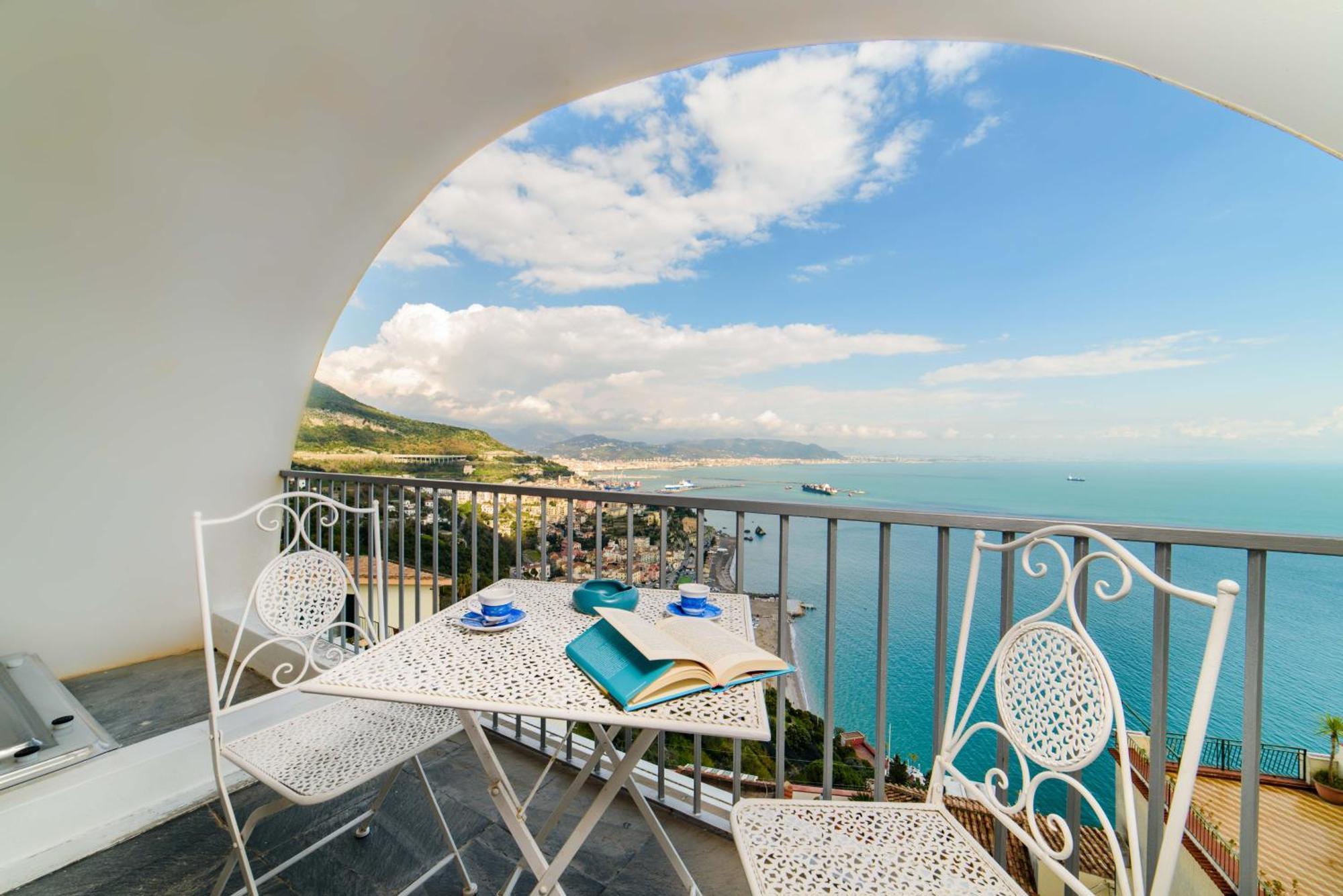 Panoramic Amalfitan Coast Hideaway Villa Vietri Ngoại thất bức ảnh